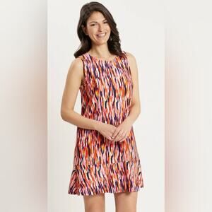 Jude Connally Melanie dress mod watercolor poppy Jude-cloth size medium